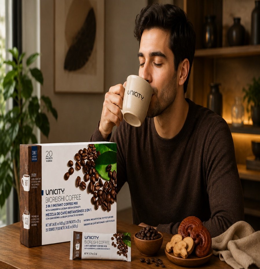 قهوة بايو ريشي 3 في 1 – bioreishi coffee (20 ظرف) bioreishi coffee 009 3