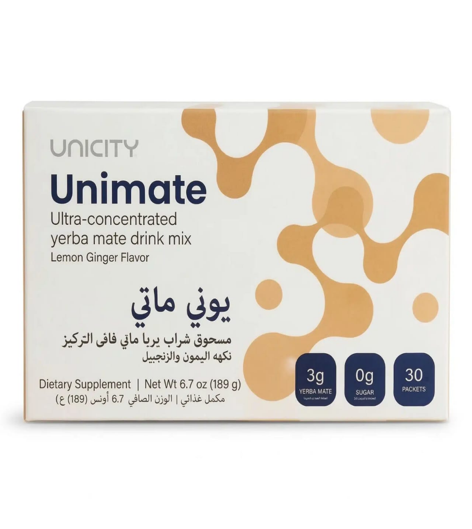 يونيميت بنكهة الليمون والزنجبيل – unimate (30 ظرف) unimate 005